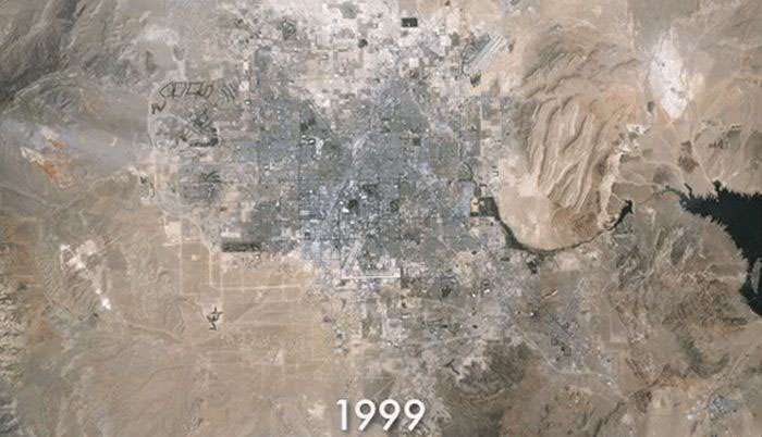 Як змінилися межі Лас-Вегаса з 1984 по 2009 рік (6 фото)