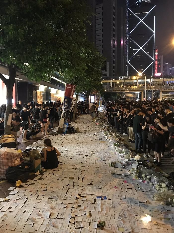 Массовые протесты в Гонконге с соблюдением дисциплины и порядка Интересное