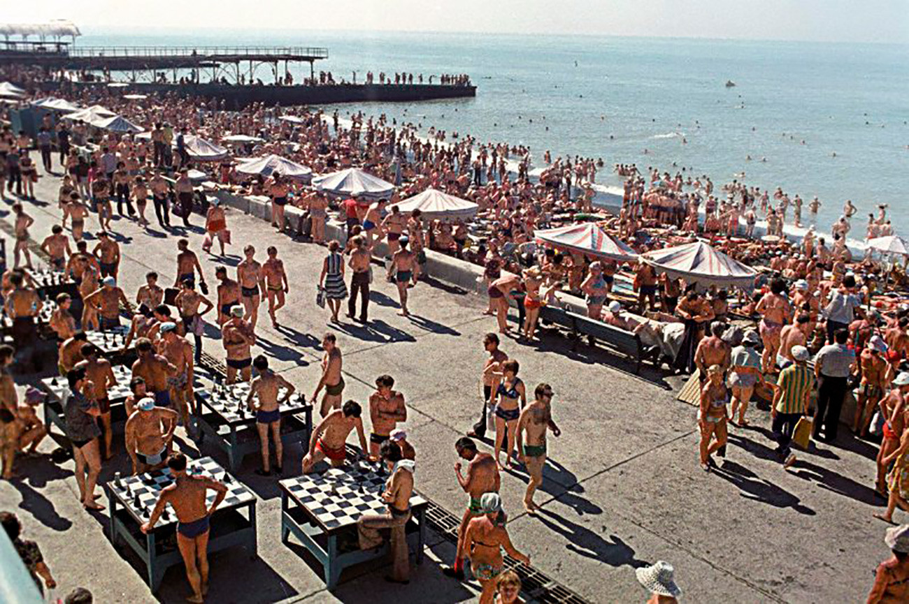 Пляжный отдых в Советском Союзе 