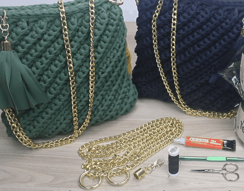 Стильная сумочка: легкое вязание — эффектный результат вязание,рукоделие,своими руками,сумочка